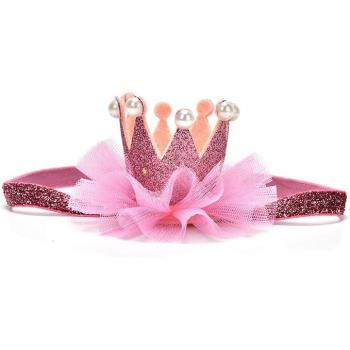 Diadema de corona para recién nacidos