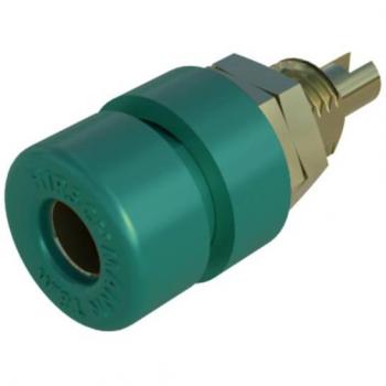SKS Hirschmann BIL 30 Au Green Vertical Socket, 4 mm Pin Diameter