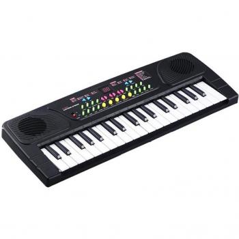 37-Key Portable Electronic Keyboard with Microphone for Children
