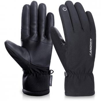 Coskefy Handschuhe schwarz warm Winter (M)