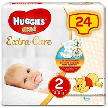 Huggies Extra Care Disposable Nappies Size 2 (3-6 kg)