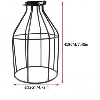 Écran de lampe en métal style ferme