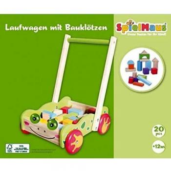 Play Carriage with Timber Blocks for Kids (Set of 20)