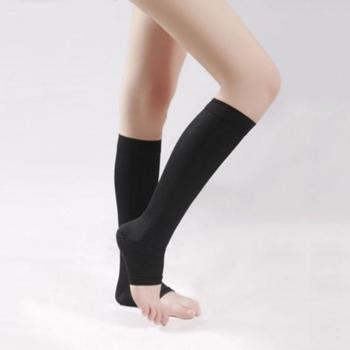 Compression Knee High Open Toe Socks for Women 18-20mm
