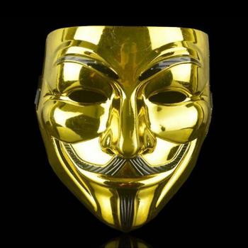 Masque de Carnaval Vendetta Guy Fawkes Or