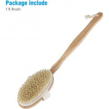 Brosse à corps amovible en bois