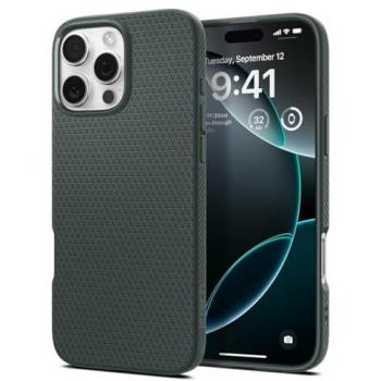 Protector Spigen Liquid Air Verde para iPhone 16 Pro Max 6.9”