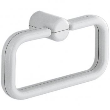 Gedy Porte‑serviettes Blanc – Anneau chromA