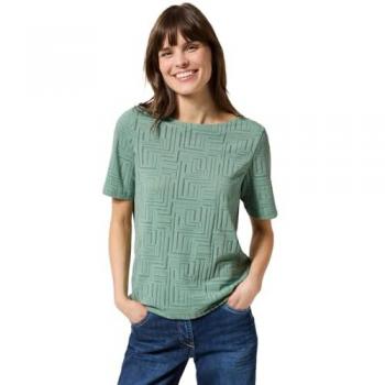 Dévoré Vert T‑shirt Cecil Femme XXL