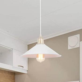 Éclairage suspendu Hi‑Kell 62 cm E27 Blanche/Bronze