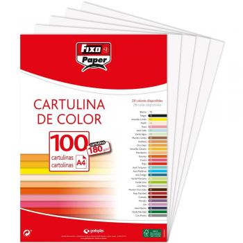 Cartulina blanca A4 180g