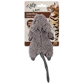 WhiskerWag Lamb Crinkle Catnip Rodent Toy