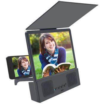 Amplificateur d'Écran Noir avec Haut-parleur Manos Libres et Bluetooth 3D HD