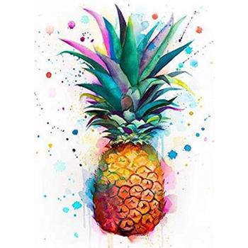 Kit de broderie 5D ananas en diamant (30 x 40 cm)