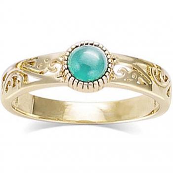 Bague Oro 'Cleopatra' Verde Dorato