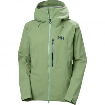 Chaqueta de esquí Helly Hansen Verglas Backcountry Shell verde mujer