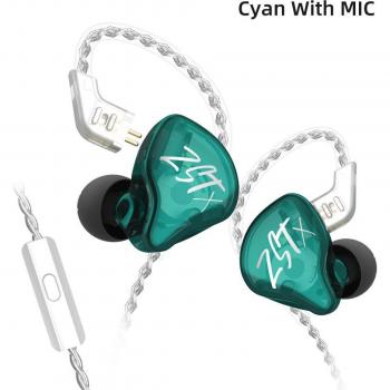 KZ ZST/X Casque audio sportif à double pilote, câble antichoc, micro de qualité