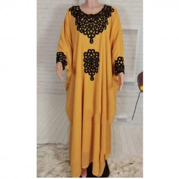 Chiffon Dashiki Maxi Dress