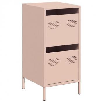 Pink Cold-Rolled Steel Sideboard 35x39x73.5 cm