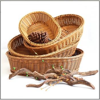 Cesta de Almacenamiento en Ratán de Polietileno – Estilo Natural