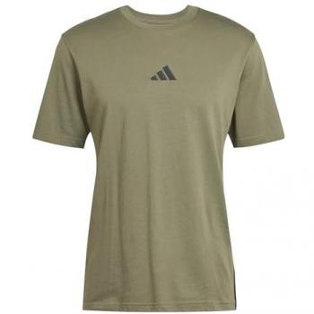 Maglia Corte 3 Strisce Essenziale – Olive & Black (XL)
