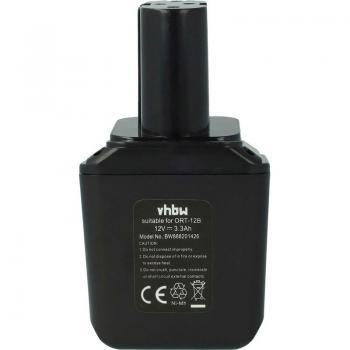 Batterie VHbw 12 V NiMH 3000 mAh – remplacement officiel pour Bosch 2 607 335 180 / 2 607 355 014