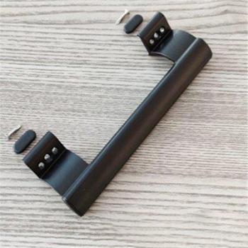 Black 20 cm Metal Sliding Door Grip – Aluminum Alloy, Plastic and Glass Friendly
