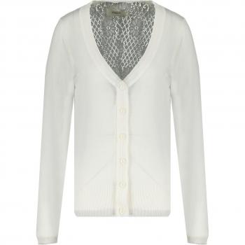 Cardigan in Pizzo Ecru S Deeluxe Milsa