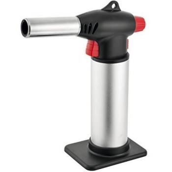 Tescoma Precision Caramelizer Torch – Stainless Steel, Flame Regulation, Safety First, Ideal for Baking and Searing