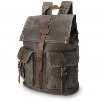 WindTook Retro‑Canvas‑Leder‑Backpack – Ideal für Arbeit & Uni