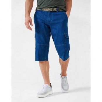 Dunkelblaue EUREX BY BRAX Bermudas für Herren – Größe 25U (Unterbauch)
