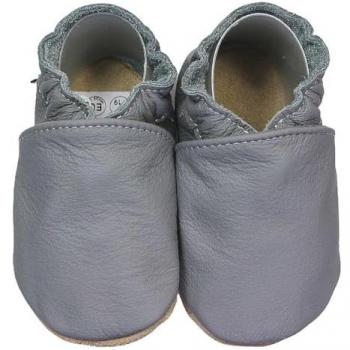 HOBEA-Germany weiche Krabbelschuhe dunkelgrau 18/19