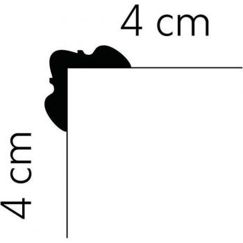 Mardom White Profoam Eckschutzleiste MDB123 – 40 × 40 × 2000 mm, tapetensicher, einfach zu montieren