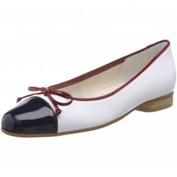 Gabor Schuhe Damen Ballerinas, Blau (Marine/Weiß/Cherry), 40 EU