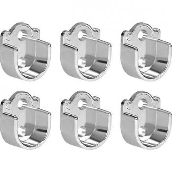 Kit de fixation de porte de douche – Alliage de zinc : tiges, supports, brides