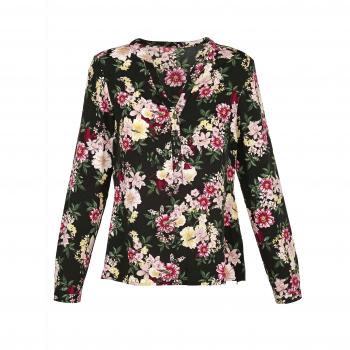 Laura Kent „Florale Eleganz“ Damenbluse – 40