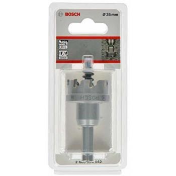 Scie trépan Bosch au carbure de tungstène Precision for Sheet Metal avec lame de rechange et lubrifiant