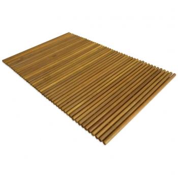Acacia Wood Bath Mat 80x50 cm