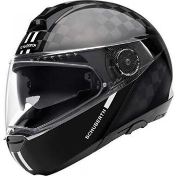 Schuberth C4 Pro Carbon Fusion Klapphelm Schwarz/Weiß Größe M