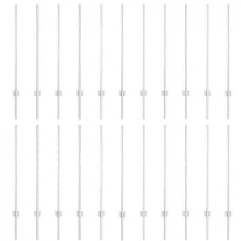 44‑Piece Silver Galvanized Steel Fence Post Bundle
