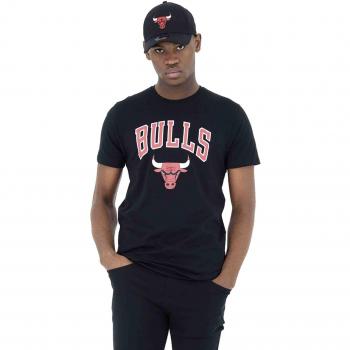 T-shirt Logo Équipe New Era Chicago Bulls Unisexe Adulte Noir