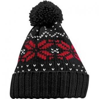 Bonnet Beechfield Snowstar Rouge Unisexe Taille Unique