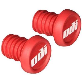 Red Odi Plush‑in Handlebar Ends, Unisex One‑Size