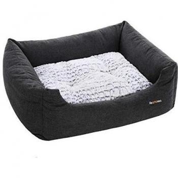 Coussin réversible pour chien FEANDREA, 80 x 60 x 26 cm, Noir