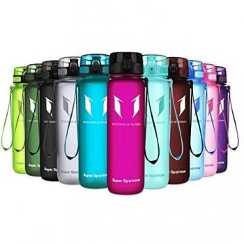Super Sparrow BPA Free Sports Water Bottle (1.5L, Fuchsia)
