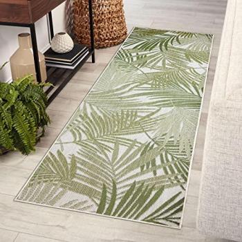 Tapis de Couloir en Sizal, Modèle Tropical, 80x250 cm