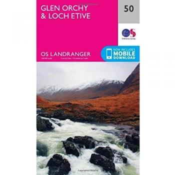 Ordnance Survey Map of Glen Orchy & Loch Etive