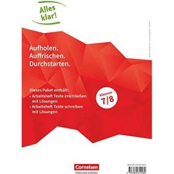 Alles klar! Deutsch. Sekundarstufe I 7./8. Schuljahr. Texte erschließen und schreiben