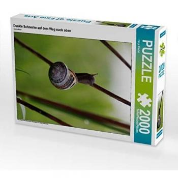 CALVENDO Puzzle Dunkle Schnecke auf dem Weg nach oben 2000 Teile Lege-Größe 67 x 90 cm