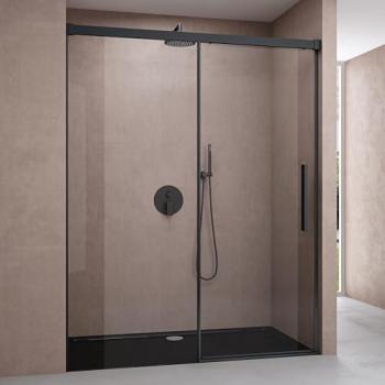 Porte de Douche Sogood 100×195 cm – Niche Transparente, Verre Anti‑calaire Ter12